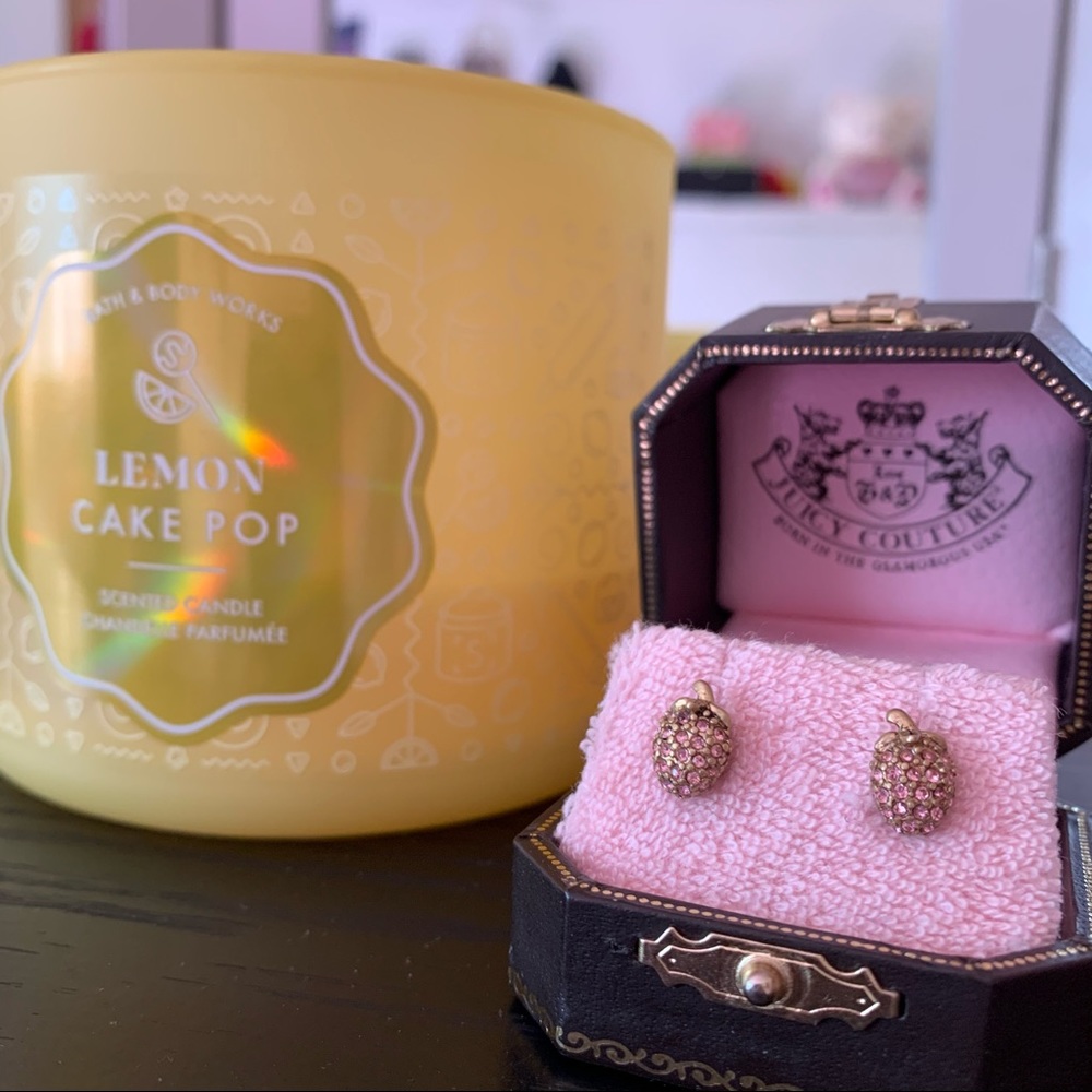 strawberry juicy couture earrings